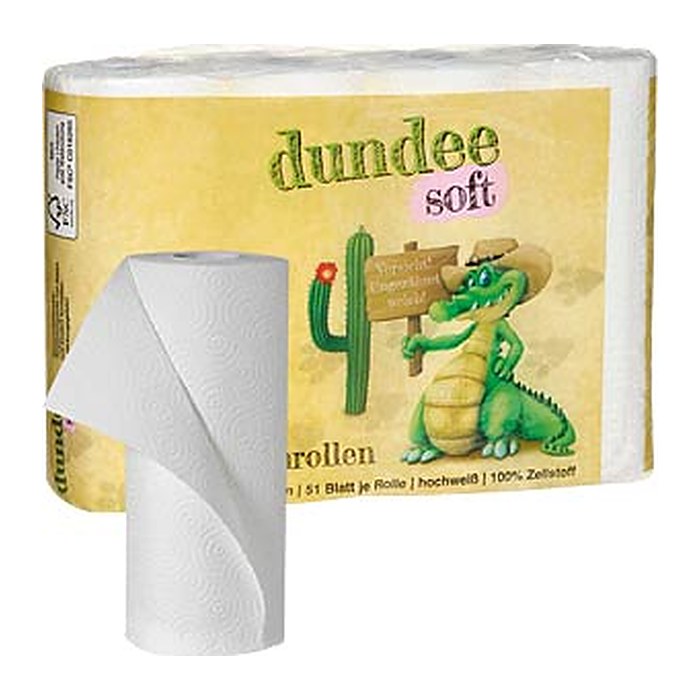 dundee Küchenrollen 3-lagig, 4 Rollen