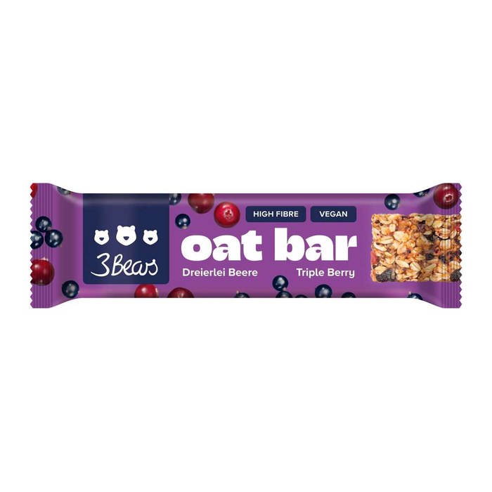 3Bears Oat Bar - Dreierlei Beere  1 Riegel, 1 St.
