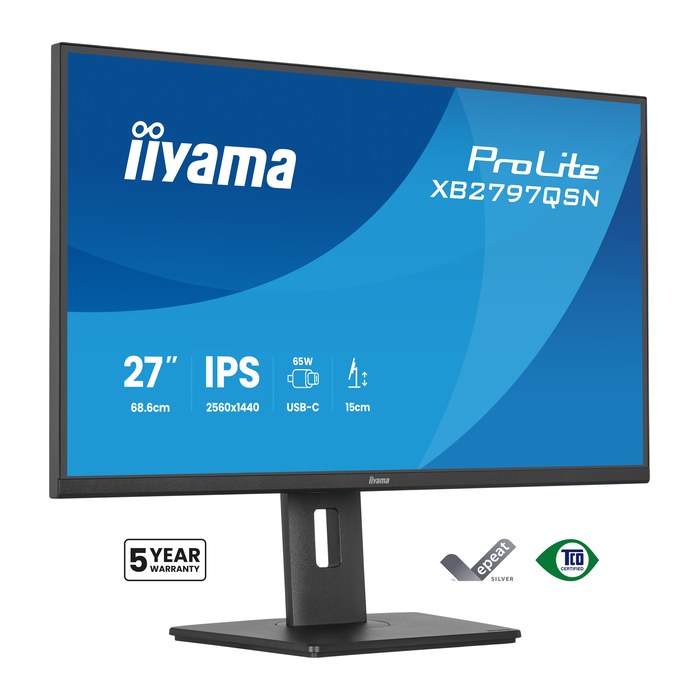 IIYAMA 68.6cm (27") XB2797QSN-B1 16:9 HDMI+DP+USB-C IPS