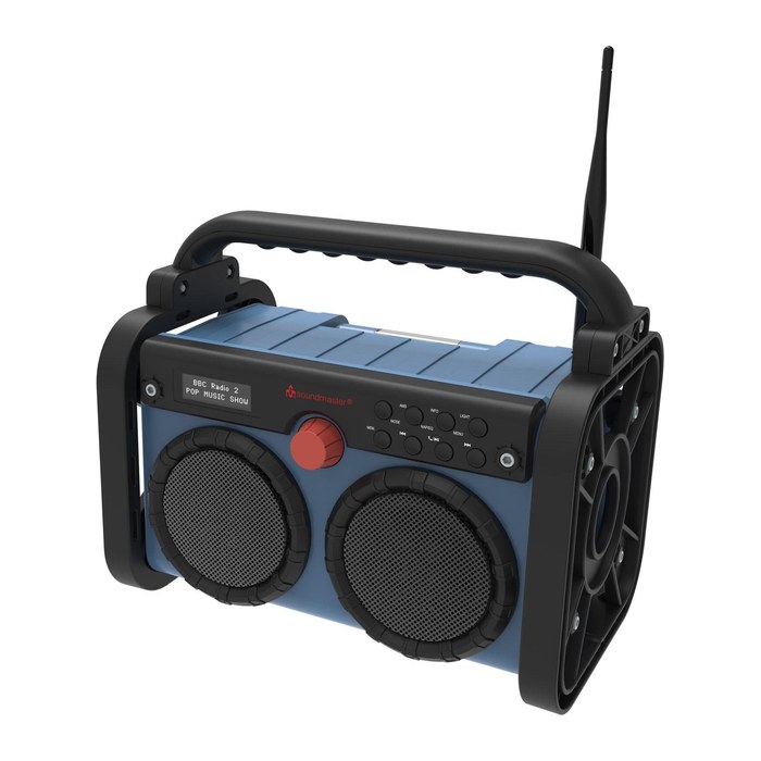 soundmaster DAB85BL Baustellenradio blau, schwarz