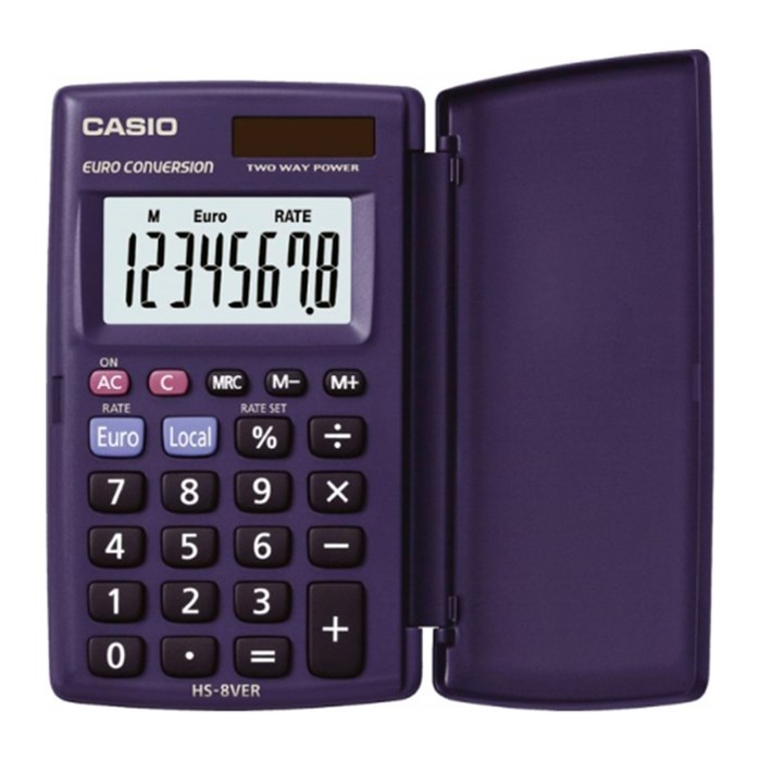 CASIO HS-8VERA Taschenrechner dunkelblau