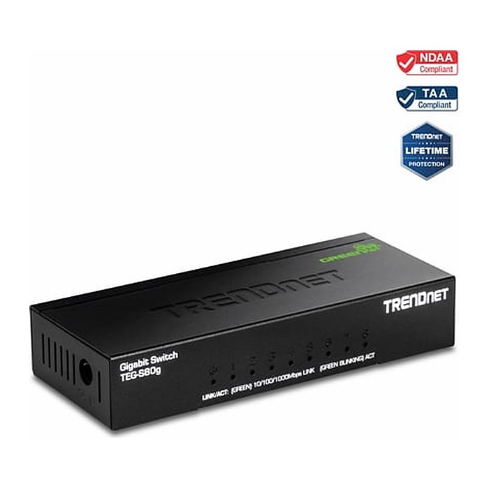 TRENDnet Switch 8-Port Gbit GREENnet Desktop Metall