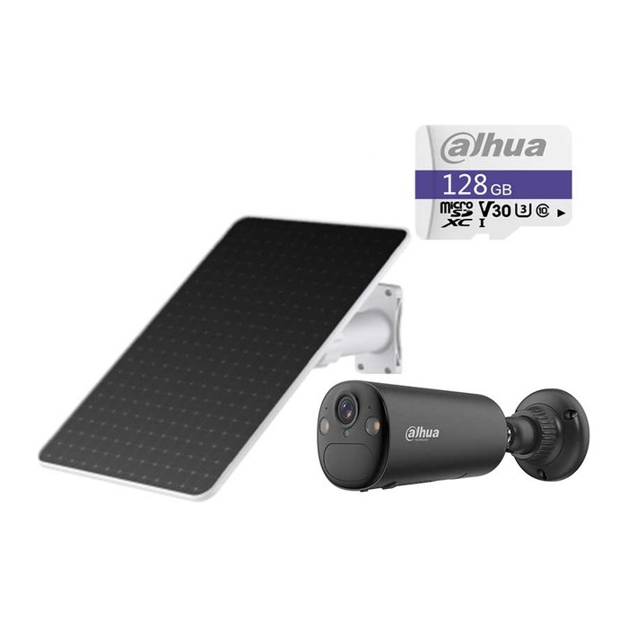 DAHUA Apollo Bullet C1 4G schwarz Überwachungskamera+Solar