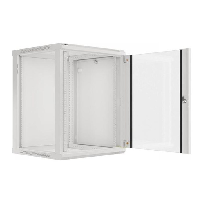 LANBERG 19" 15U 600x600 Wandgehäuse Glastür V2 (FlatPack) gr