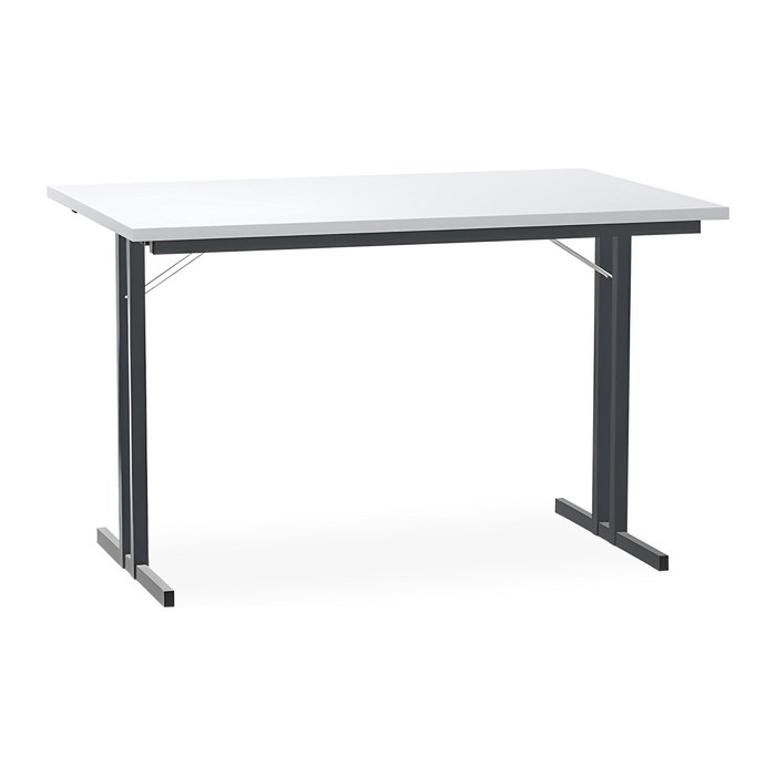 Klapptisch mit T-Fuß – Gestell in Schwarzgrau (1200 x 800 x 750 mm)