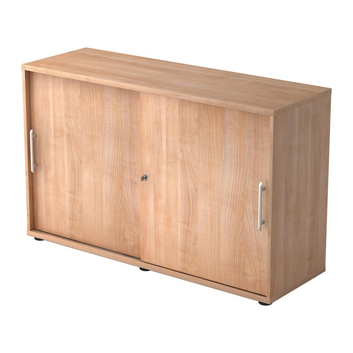 HAMMERBACHER Schiebetürenschrank, V1752S/N/N/RE nussbaum 1 Fachboden 120,0 x 40,0 x 74,8 cm