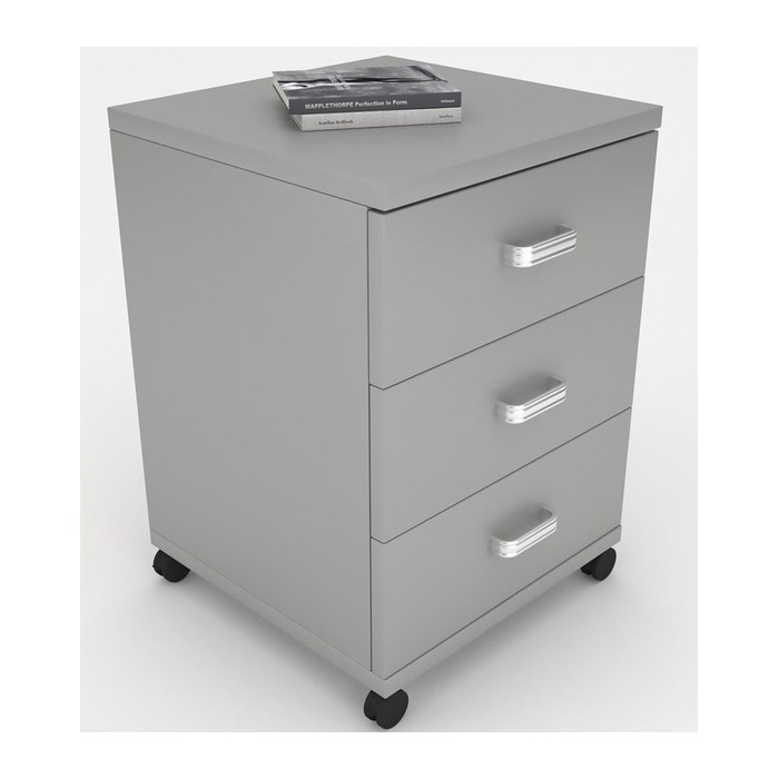 VCM my office Tobila Rollcontainer grau 3 Auszüge 45,0 x 44,0 x 58,0 cm