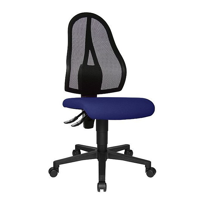 Topstar Bürostuhl Open Point P, OP100 G26 Stoff blau, Gestell schwarz