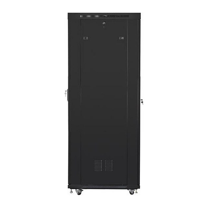 LANBERG 19" 27U 800x1000 freist. LCD perfor.Tür (FlatPack)sw (Speditionsversand)