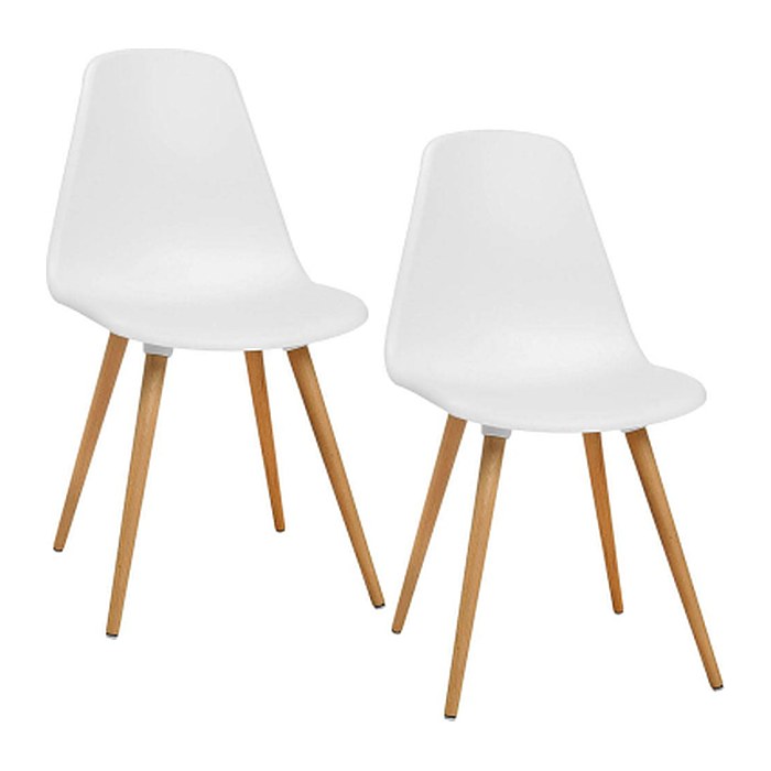 Topstar Schalenstühle T2020 FZ10BUW-2 weiß Kunststoff, 2 St.