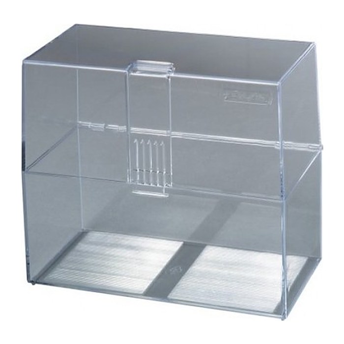 Herlitz Karteikasten A6 leer transparent für 300 Karten