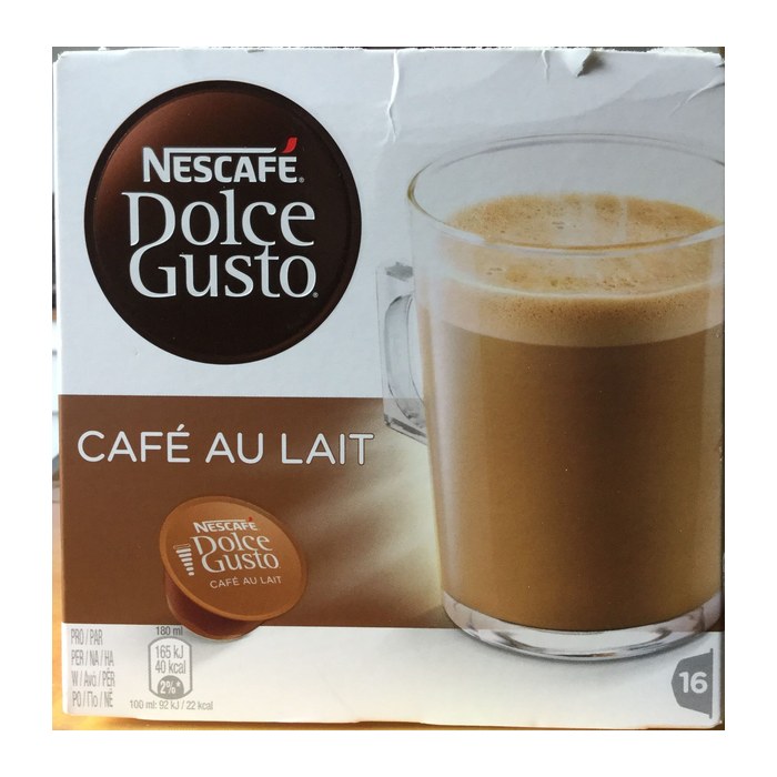 NESCAFÉ DOLCE GUSTO® CAFÉ AU LAIT Kaffeekapseln, Robustabohnen kräftig, 16 St.