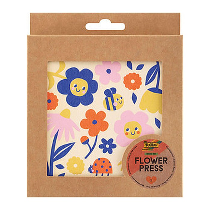 folia Bastelset Blumenpresse mehrfarbig