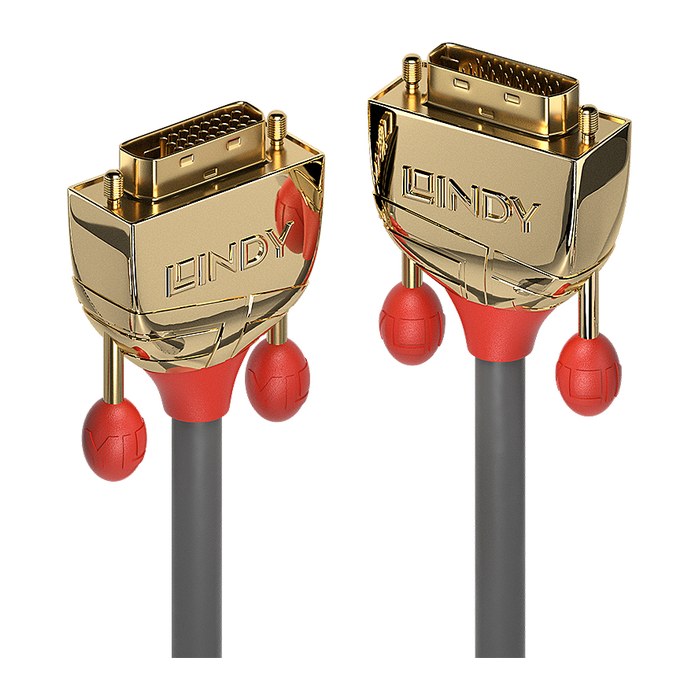 LINDY DVI-D Dual Link Kabel Gold Line 2m