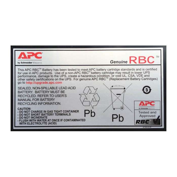 APC Batterie für USV RBC18 Bleisäurebatterie 6,0 V, 9,0 Ah