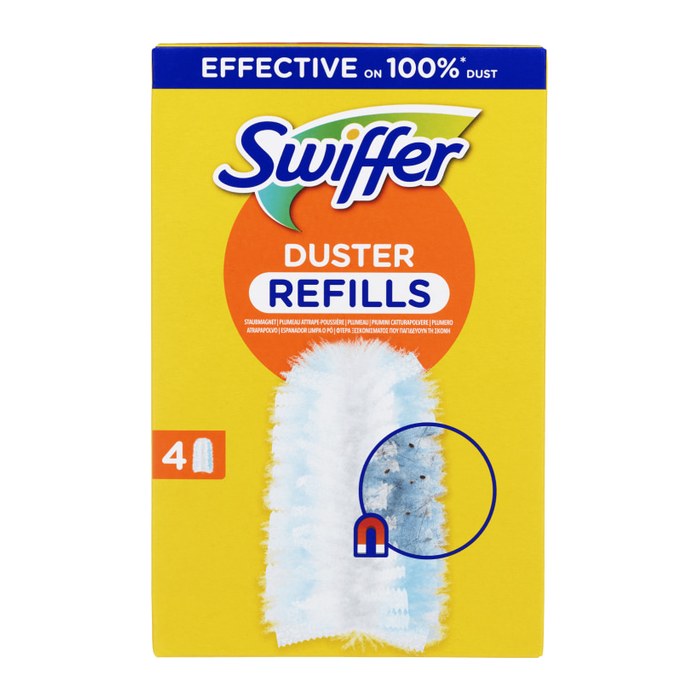 Swiffer DUSTER REFILLS Staubfangtücher Mikrofaser, 4 St.
