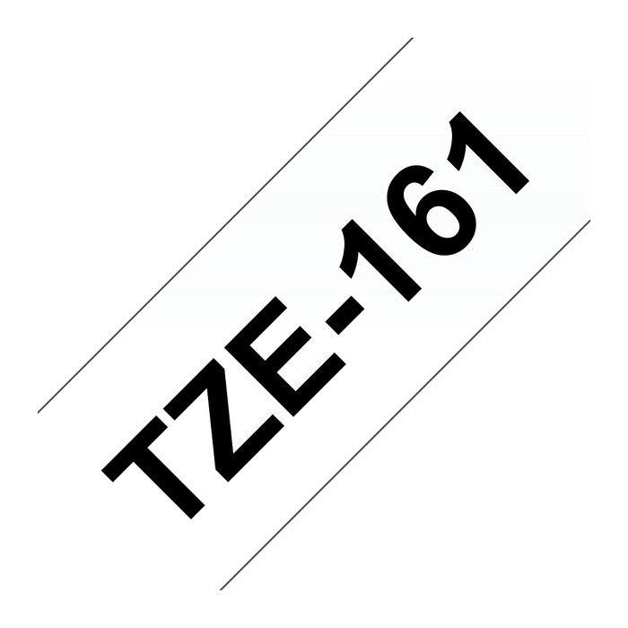 brother Schriftband TZe-161 TZE161, 36 mm, schwarz auf transparent, 1 St.