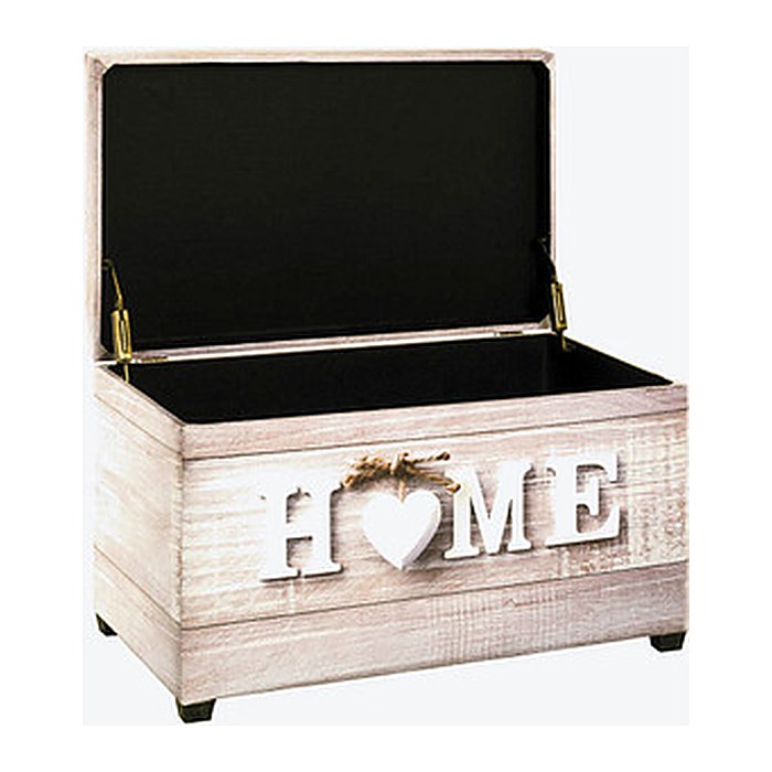 HAKU Möbel Sitztruhe 52923 Motiv Home Holz 58,0 cm