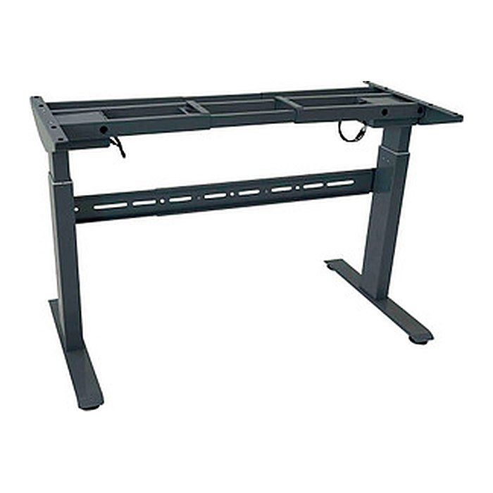 LMG elektrisch höhenverstellbares Schreibtischgestell schwarz ohne Tischplatte, T-Fuß-Gestell schwarz 130,0 - 160,0 x 57,0 cm