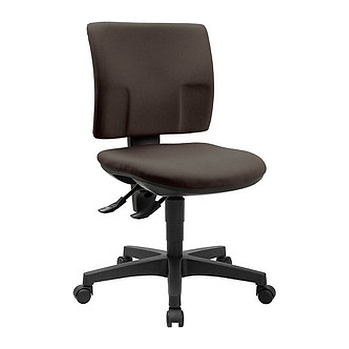 Topstar Bürostuhl Pro 30, PU300G08 Stoff braun, Gestell schwarz