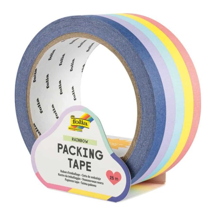 folia RAINBOW Deko-Klebeband bunt 4,8 cm x 25,0 m 1 Rollen