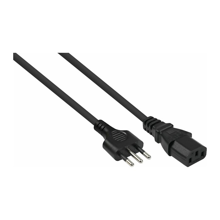 kabelmeister Netzkabel Italien Typ I an C13 schwarz 1,8m