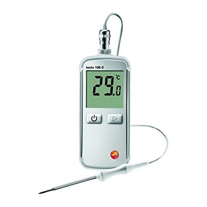 testo 108-2 Kerntemperatur-Lebensmittelthermometer weiß, 1 St.