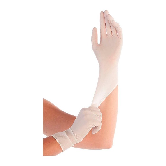 HYGOSTAR unisex Einmalhandschuhe ELASTIC weiß Größe L, 100 St.