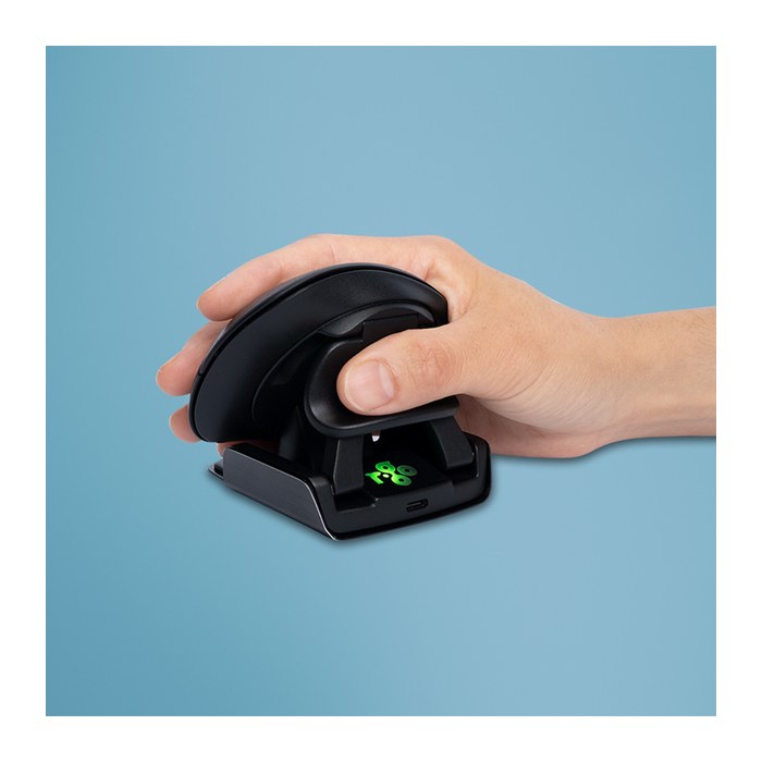 R-Go Maus Twister ergonomisch beidhändig USB u. Bluetooth sw