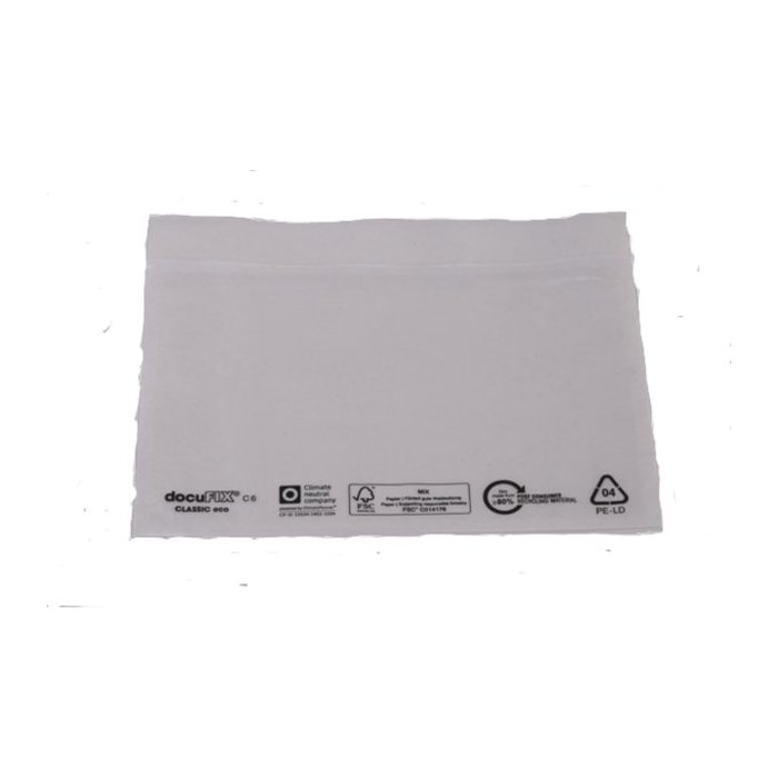 docuFIX® CLASSIC Lieferscheintaschen eco Kunststoff DIN C6 1.000 St.