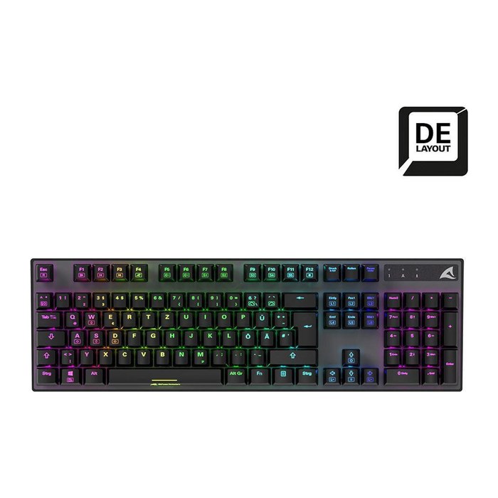 Sharkoon Gaming Tastatur Skiller SGK20 schwarz-rot DE