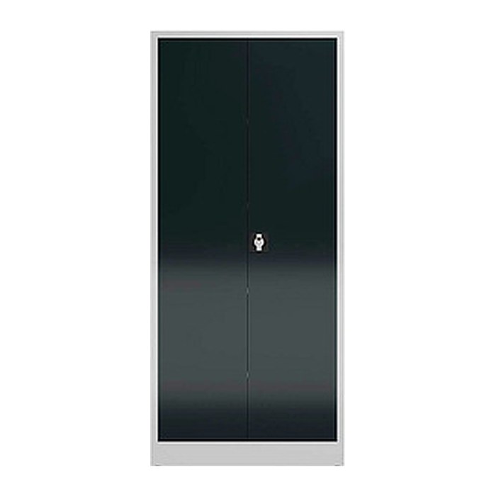 ClassiX Putzmittelschrank X-545528 anthrazit, lichtgrau 4 Fachböden 80,0 x 38,0 x 180,0 cm, aufgebaut, 1 St.