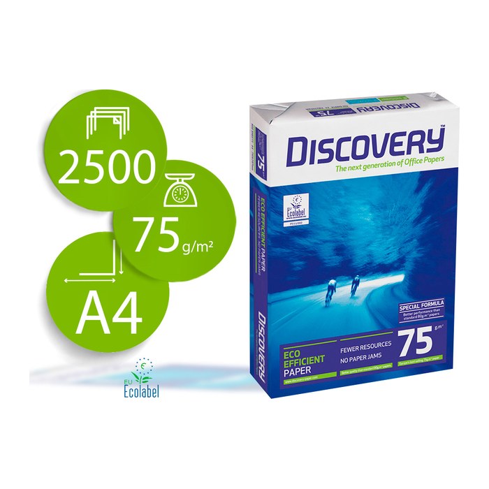 DISCOVERY Kopierpapier DISCOVERY DIN A4 75 g/qm 2.500 Blatt Maxi-Box
