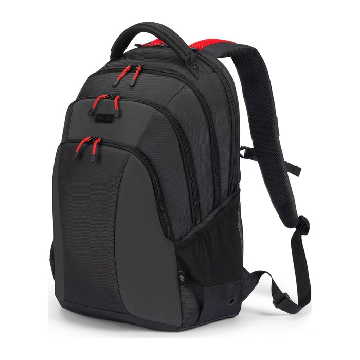 DICOTA Laptop-Rucksack SEEKER II Kunstfaser schwarz, rot 23,5 l bis 40,6 cm (16 Zoll)