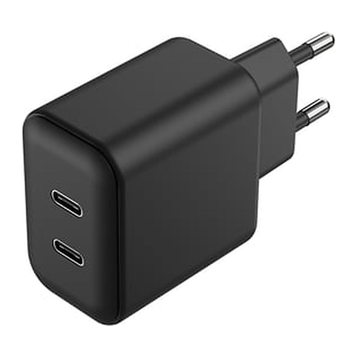 2GO Ladegerät 45W 2-Port 2x USB-C, schwarz