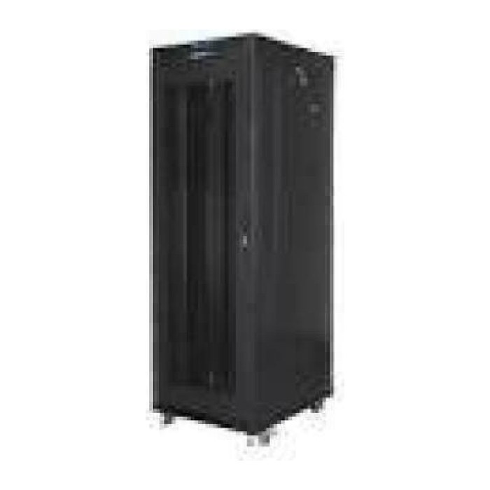 LANBERG 19" 37U 600x800 freist. LCD Glastür (FlatPack) sw (Speditionsversand)