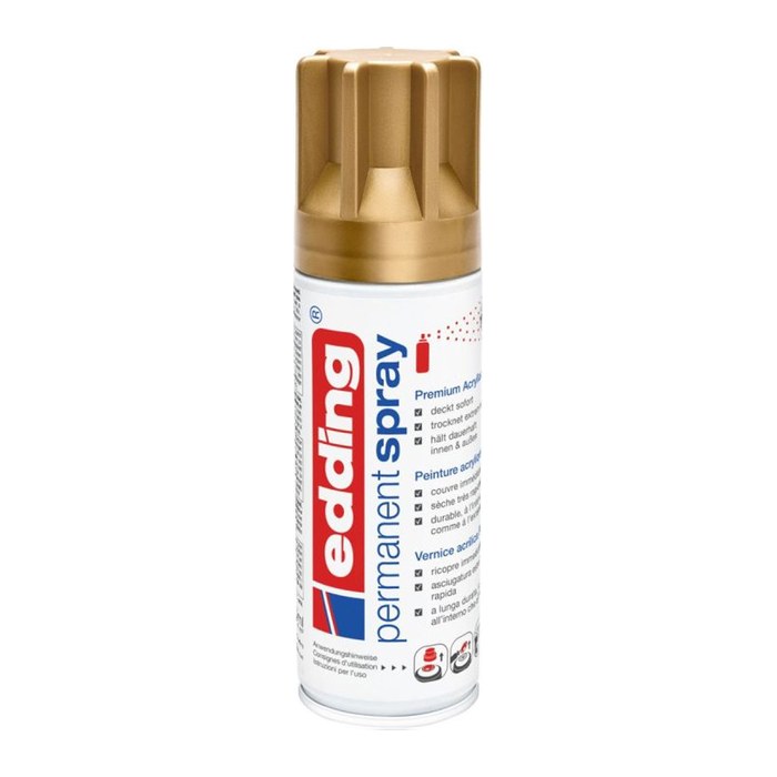 edding 5200 Acrylspray Sprühfarbe reichgold matt, 1 St.