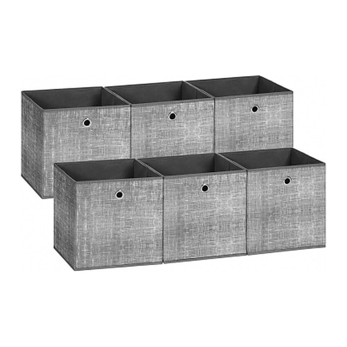 SONGMICS Aufbewahrungsboxen grau 30,0 x 30,0 x 30,0 cm, 1 St.