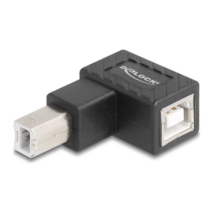 DELOCK Adapter USB 2.0 B Stecker zu B Buchse 90° gew. oben