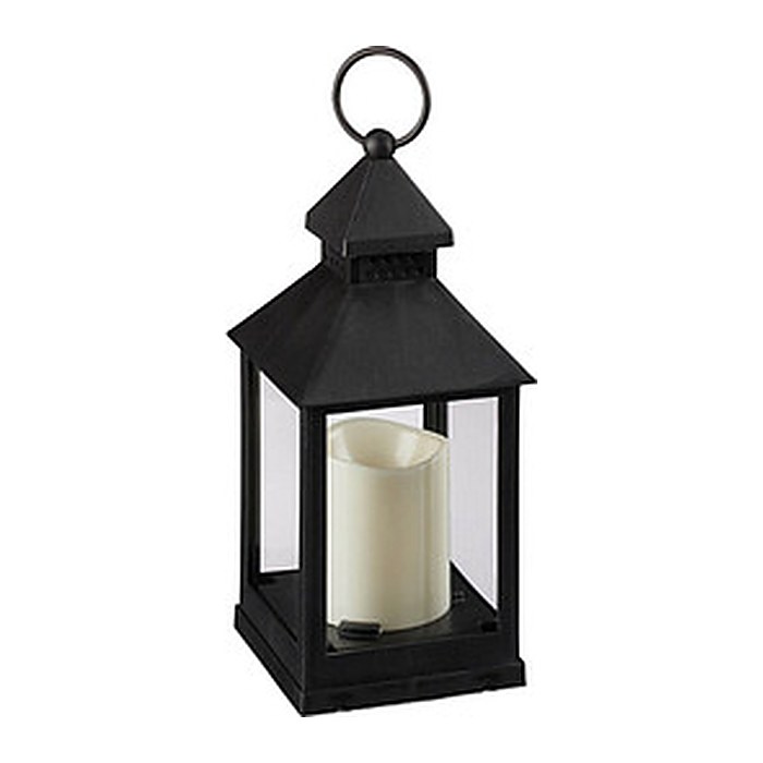 relaxdays LED Laternen schwarz 10,0 cm, 2 St.