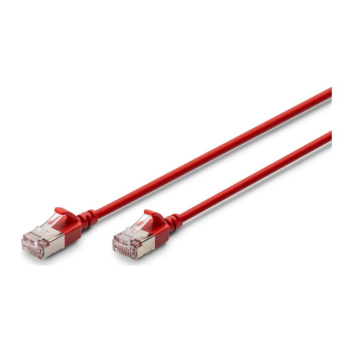 DIGITUS Patchkabel CAT 6A F/FTP Slim 2,00m rot