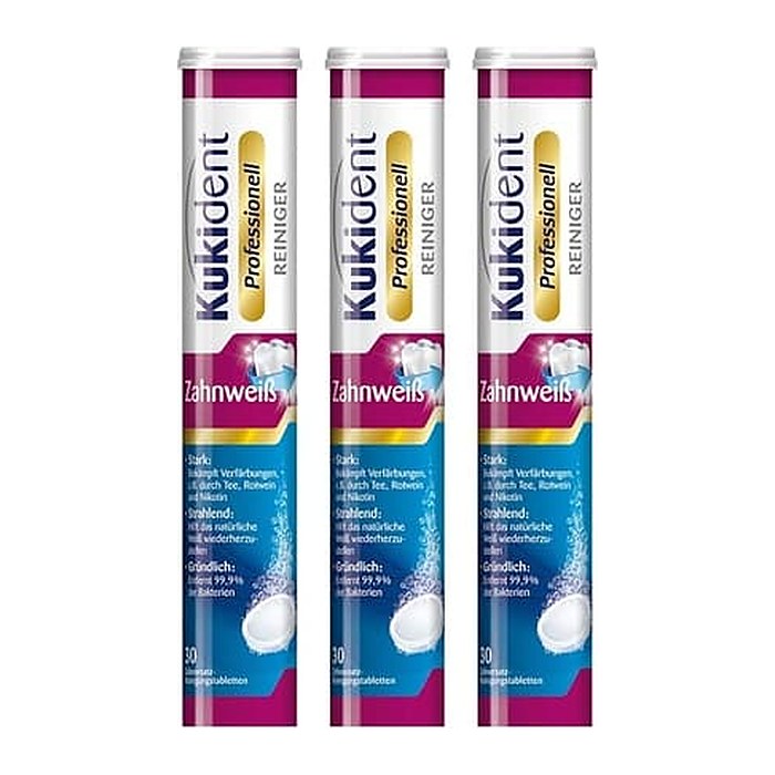 Kukident Professionell Zahnweiß Gebissreiniger-Tabs 30 St.