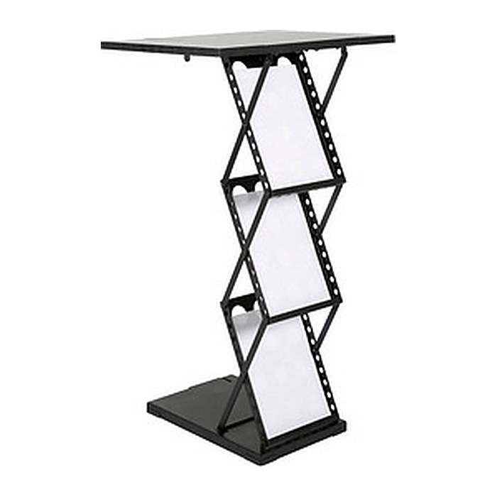 update displays Prospektständer schwarz DIN A4 3 Fächer 29,0 x 40,0 x 95,5 cm, 1 St.