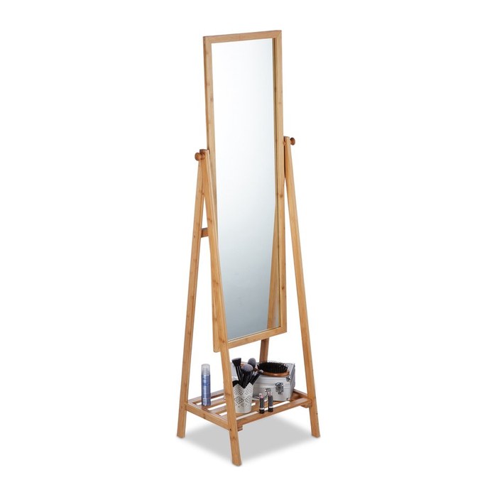 relaxdays Spiegel braun 40,0 x 36,0 x 159,5 cm