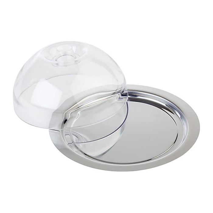 APS Tablett mit Deckel FINESSE silber rund Ø 22,5 cm, 1 St.