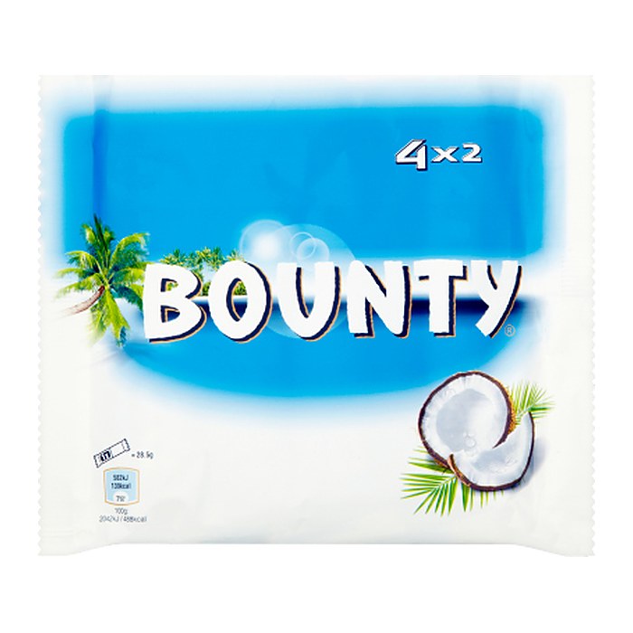 BOUNTY Schokoriegel 4x2 St./228,0 g, 4 St.