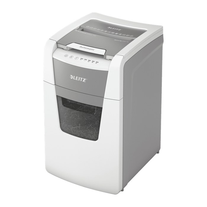 AKTION: LEITZ IQ Autofeed Small Office 150 Aktenvernichter mit Partikelschnitt P-5, 2 x 15 mm, bis 150 Blatt, weiß mit 55 Euro CashBack