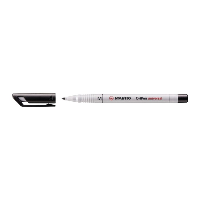 STABILO OHPen universal Folienstifte schwarz 1,0 mm non-permanent, 10 St.