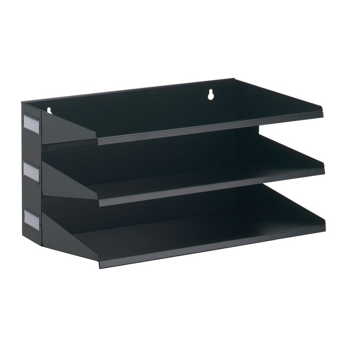 DURABLE Sortierstation schwarz mit 3 Fächern