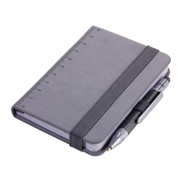 TROIKA Notizblock LILIPAD+LILIPUT TOOL PEN grau
